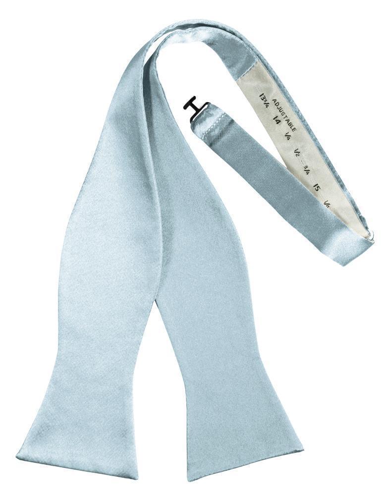 Luxury Satin Bow Tie - Self Tie - Light Blue - corbatin 