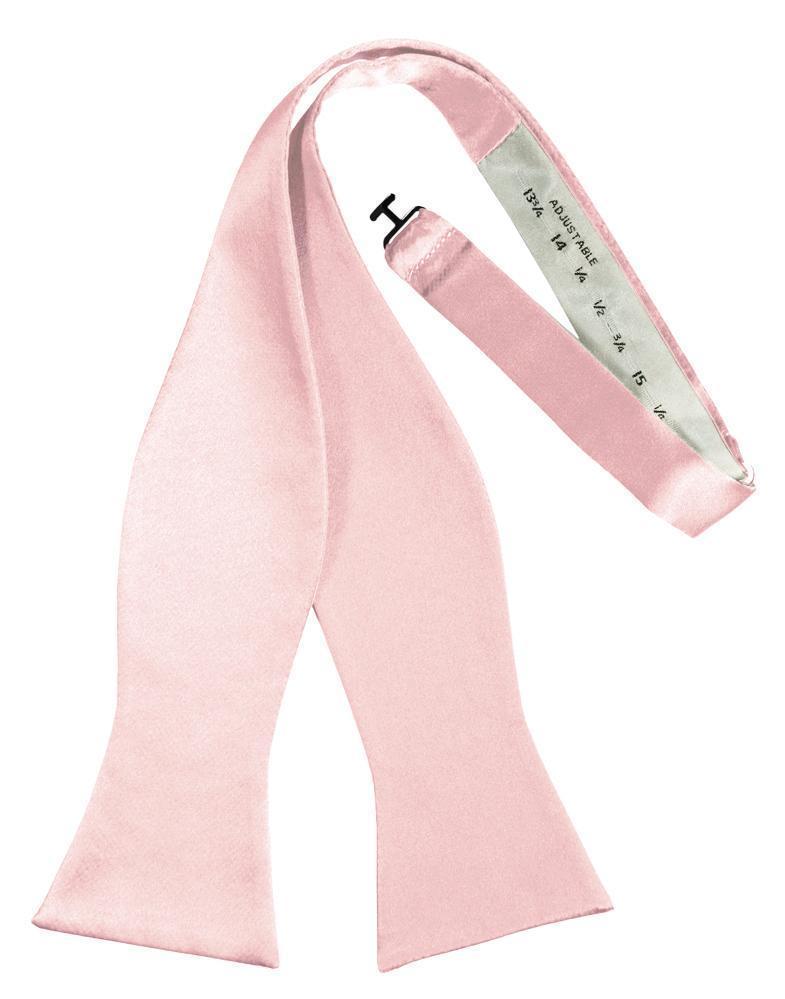 Luxury Satin Bow Tie - Self Tie - Pink - corbatin caballero