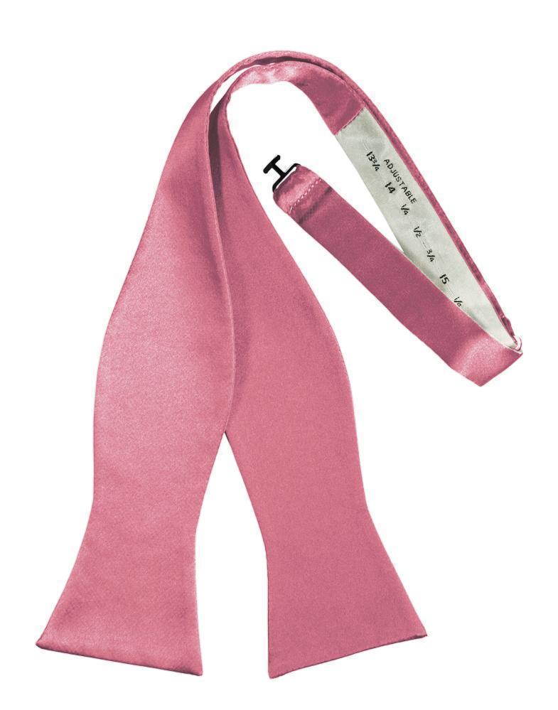 Luxury Satin Bow Tie - Self Tie - Rose Petal - corbatin 