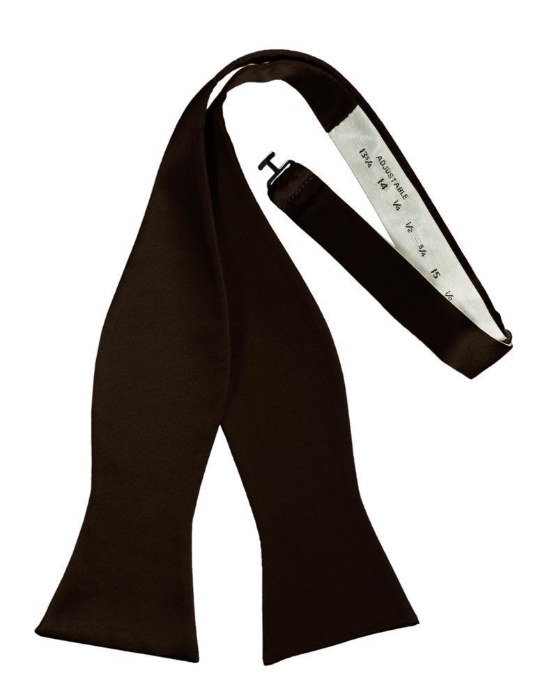 Luxury Satin Bow Tie - Self Tie - Truffle - corbatin 