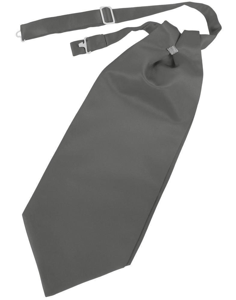 Luxury Satin Cravat - Charcoal - corbata Caballero