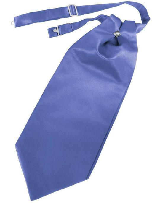 Luxury Satin Cravat - Cornflower - corbata Caballero