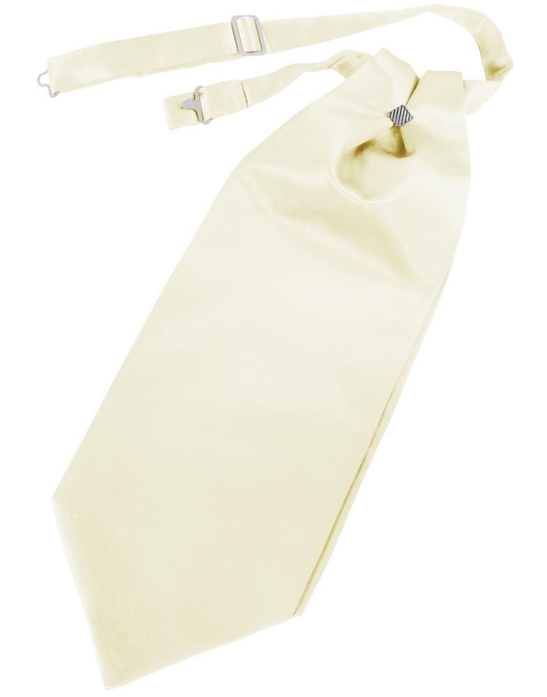 Luxury Satin Cravat - Ivory - corbata Caballero