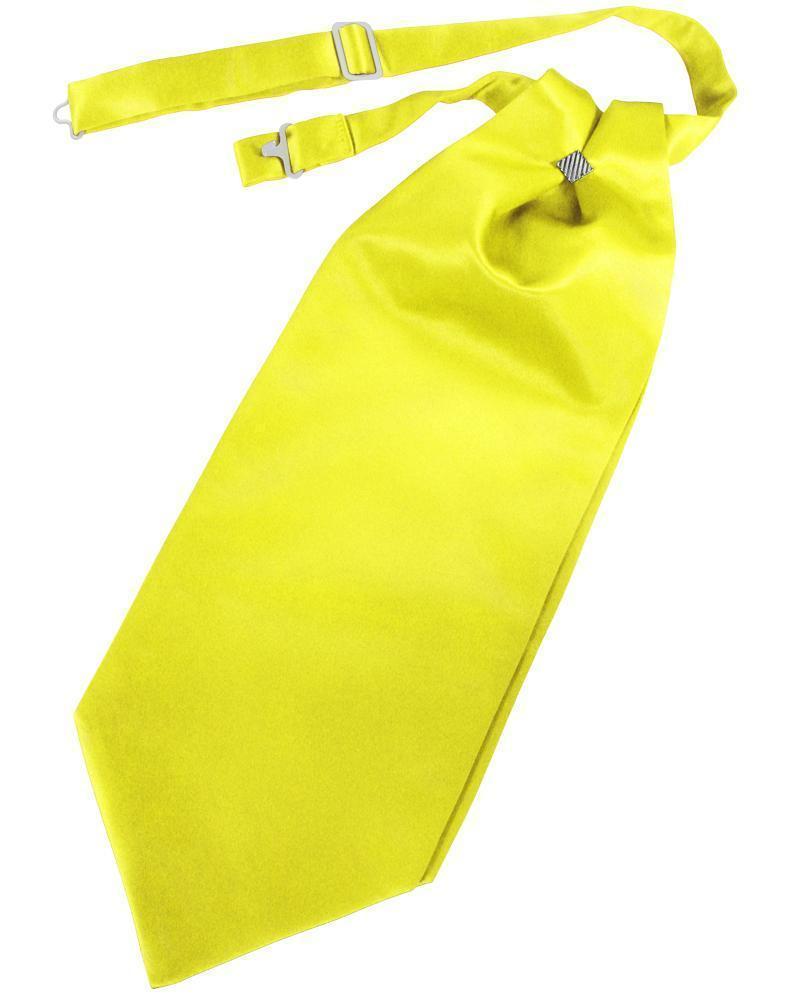 Luxury Satin Cravat - Lemon - corbata Caballero