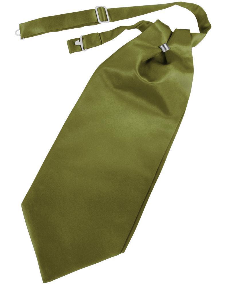 Luxury Satin Cravat - Moss - corbata Caballero