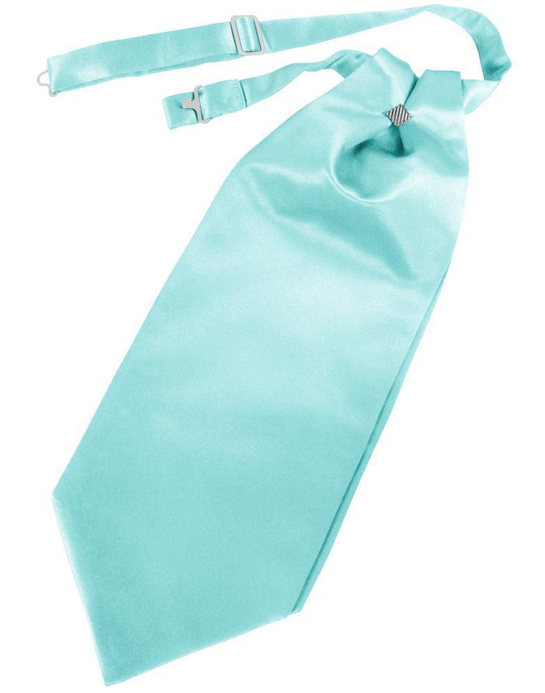 Luxury Satin Cravat - Pool - corbata Caballero