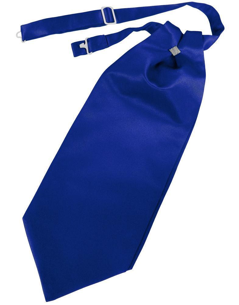 Luxury Satin Cravat - Royal Blue - corbata Caballero