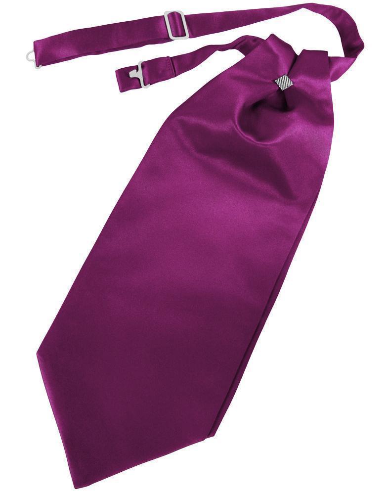 Luxury Satin Cravat - Sangria - corbata Caballero