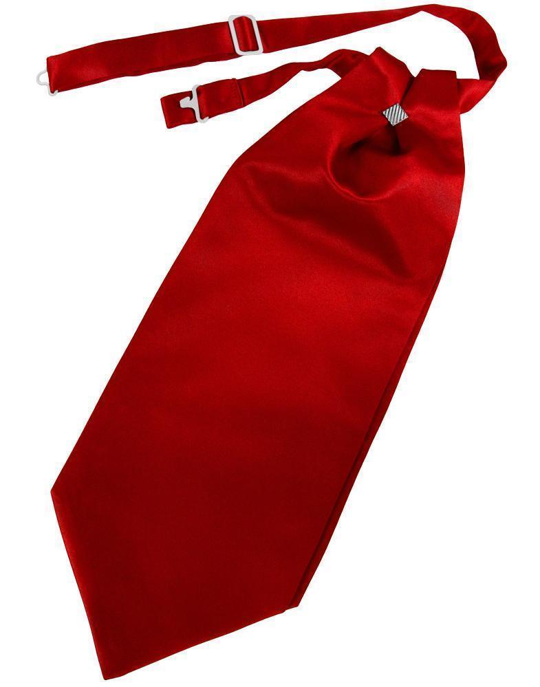 Luxury Satin Cravat - Scarlet - corbata Caballero