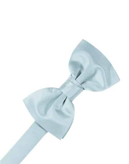 Luxury Satin Kids Bow Tie - Light Blue - corbatin niño