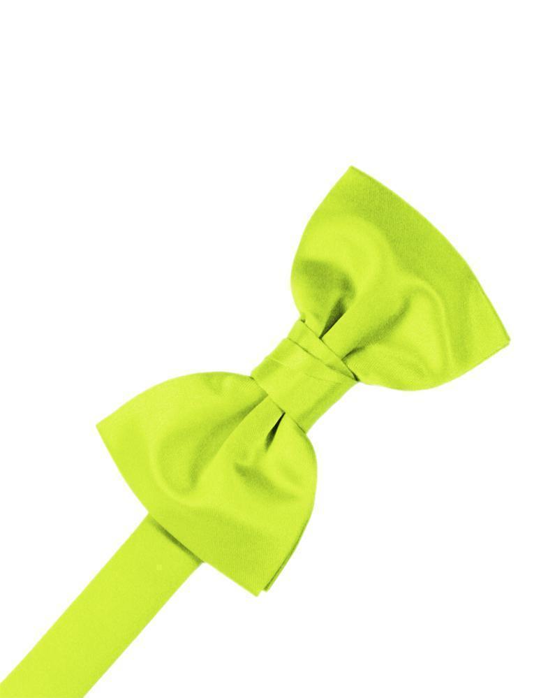 Luxury Satin Kids Bow Tie - Lime - corbatin niño