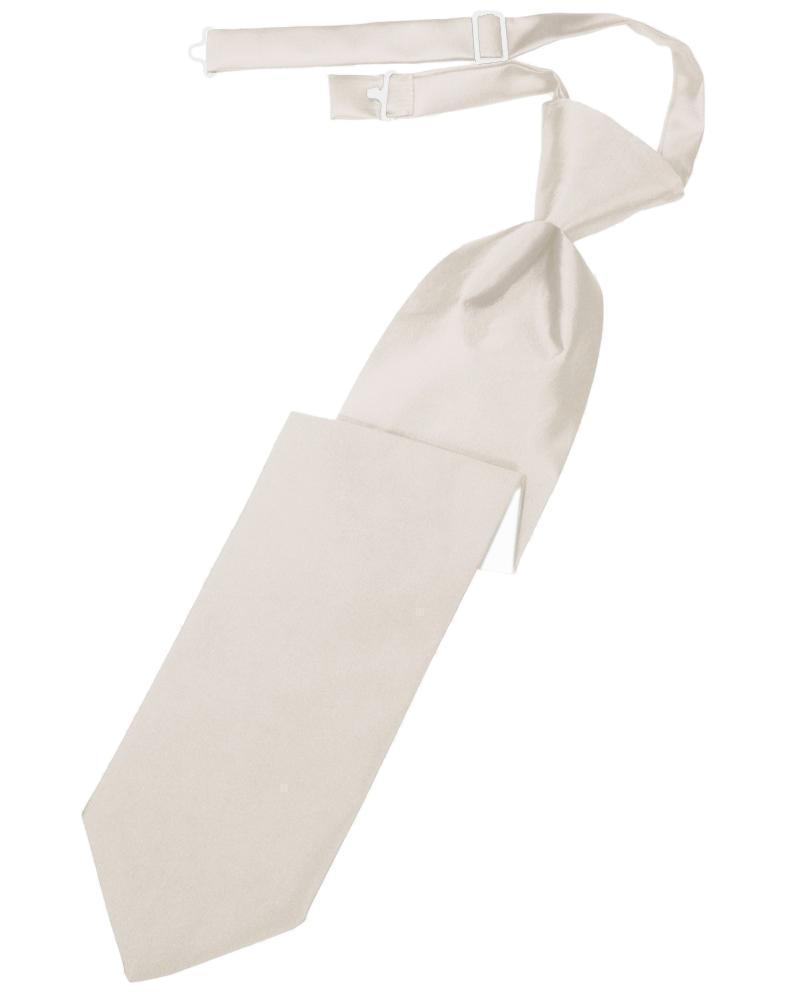 Luxury Satin Necktie Pre-Tied - Angel - corbata Caballero
