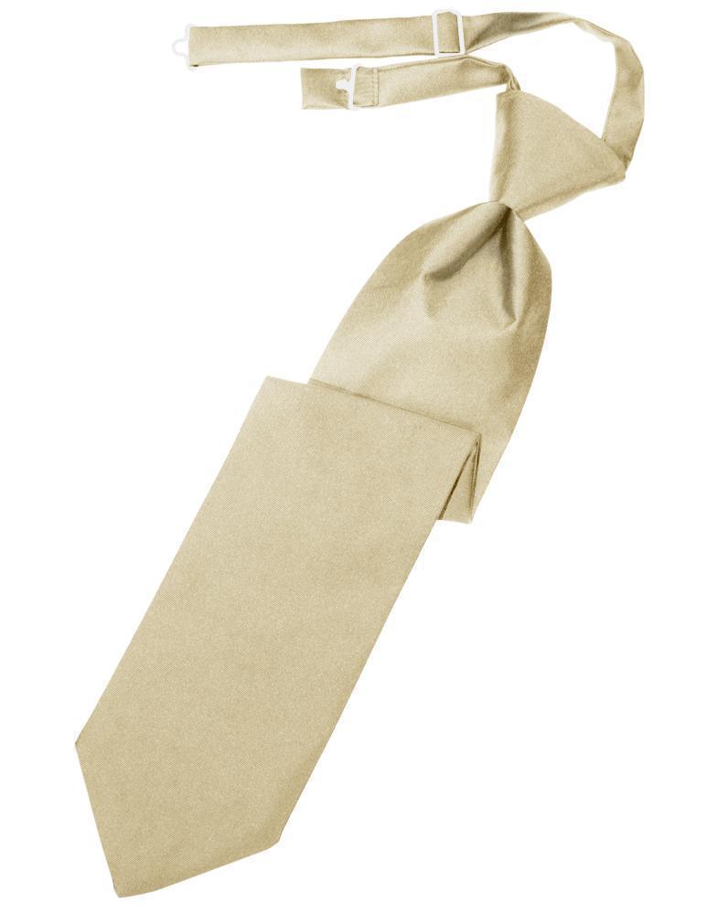 Luxury Satin Necktie Pre-Tied - Bamboo - corbata Caballero