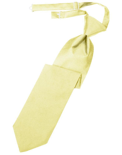 Luxury Satin Necktie Pre-Tied - Banana - corbata Caballero