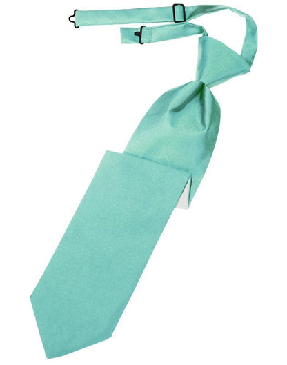 Luxury Satin Necktie Pre-Tied - Mermaid - corbata Caballero