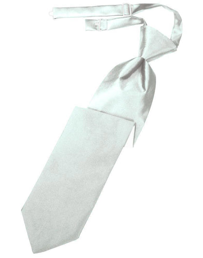 Luxury Satin Necktie Pre-Tied - Sea Glass - corbata 