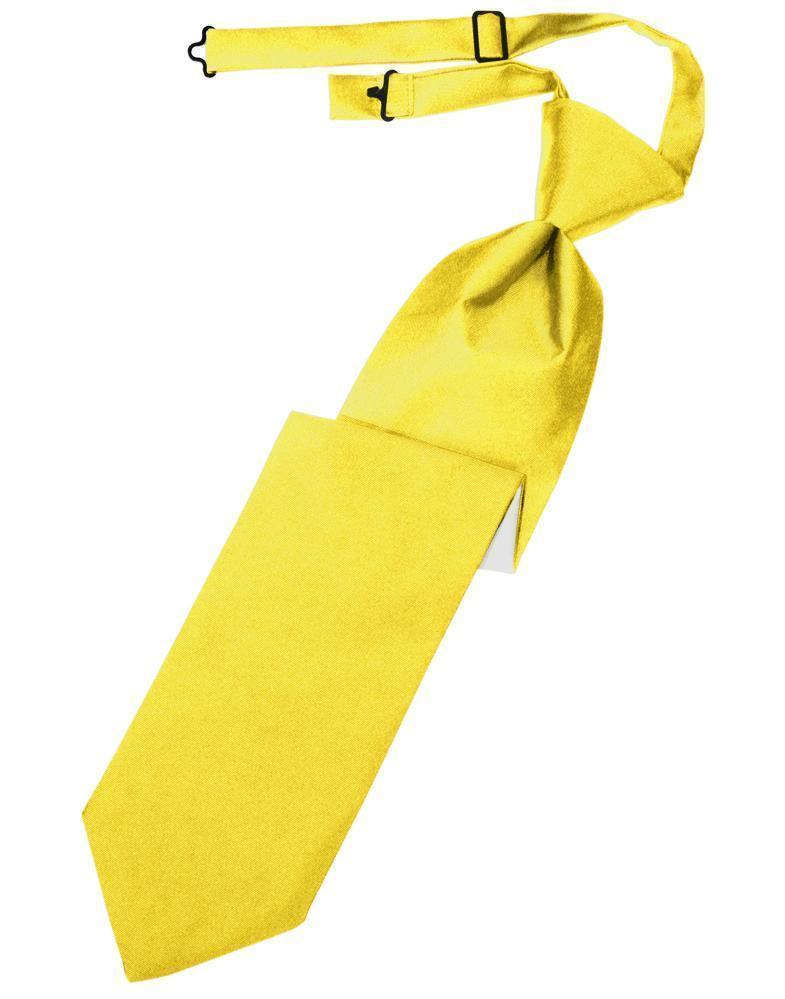 Luxury Satin Necktie Pre-Tied - Sunbeam - corbata Caballero