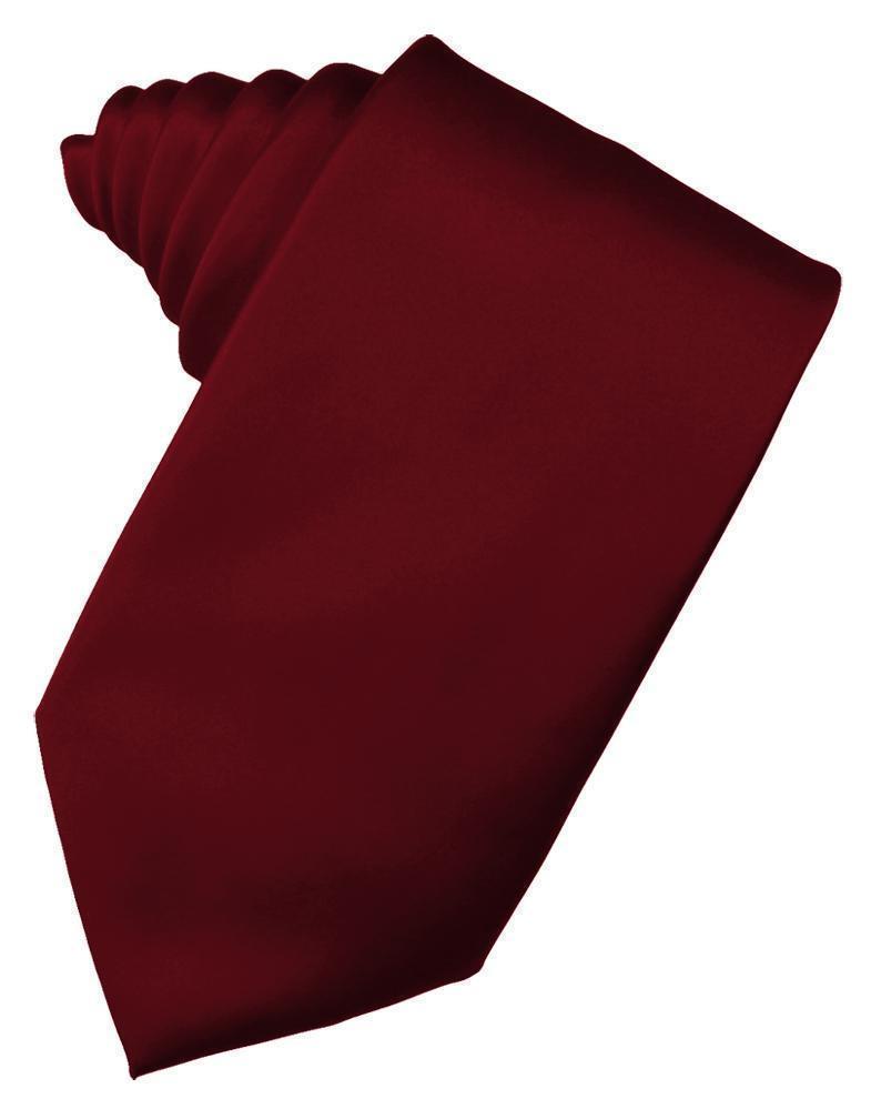 Luxury Satin Necktie Self Tie - Apple - corbata Caballero
