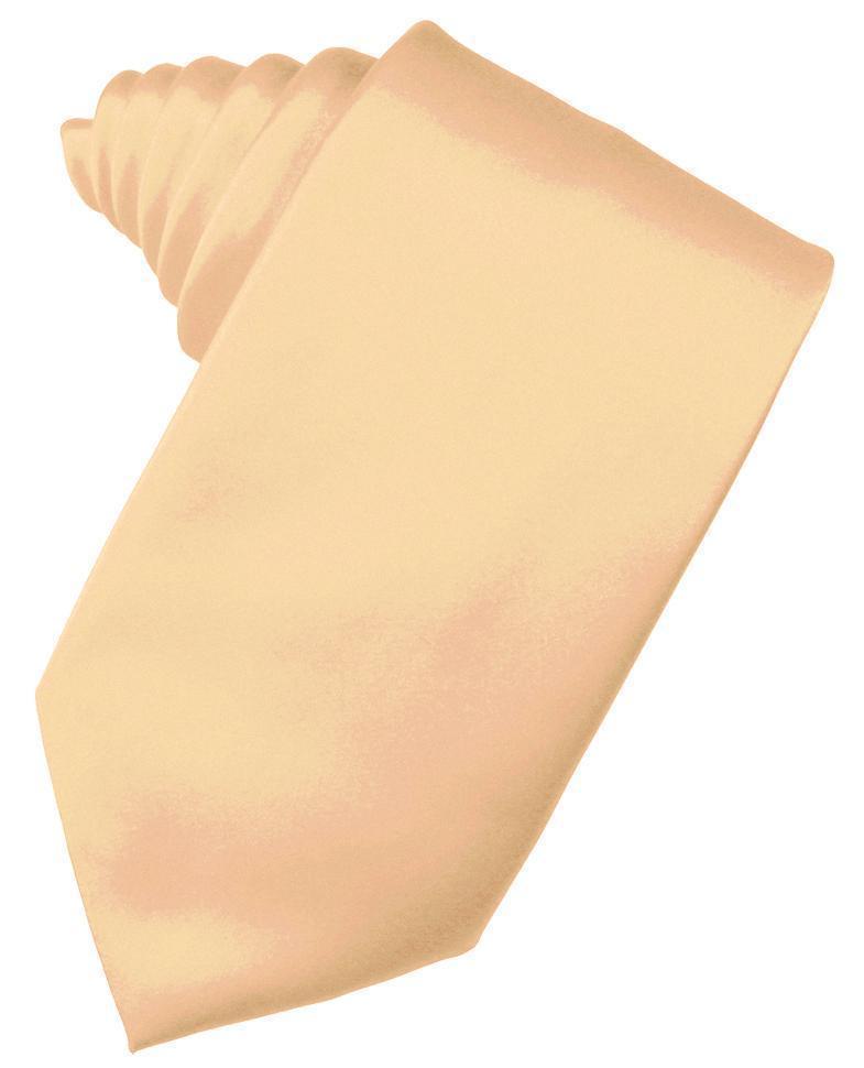 Luxury Satin Necktie Self Tie - Apricot - corbata Caballero