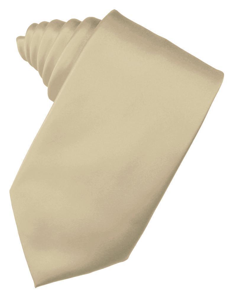 Luxury Satin Necktie Self Tie - Bamboo - corbata Caballero