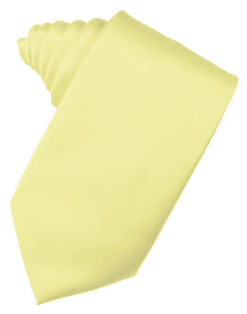 Luxury Satin Necktie Self Tie - Banana - corbata Caballero