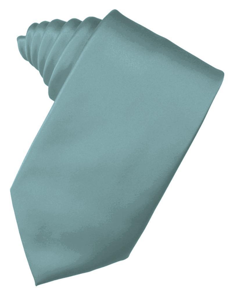 Luxury Satin Necktie Self Tie - Mist - corbata Caballero