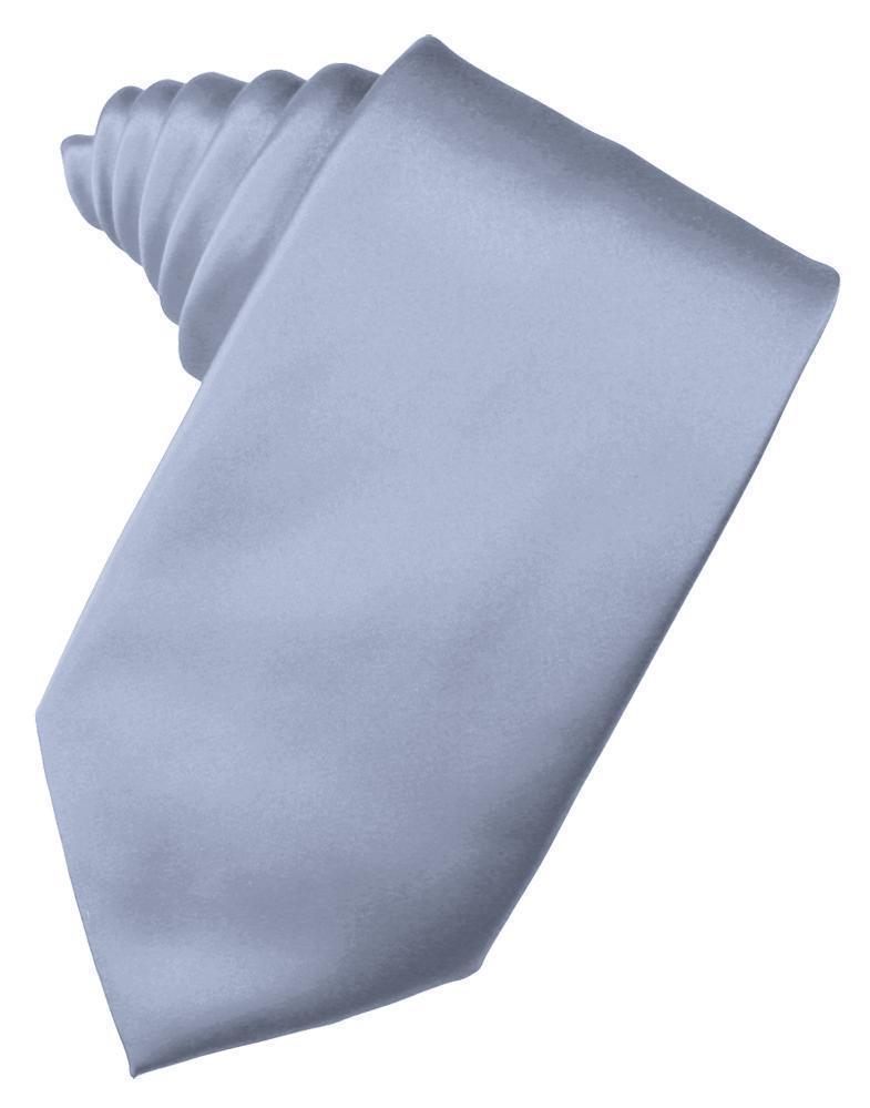 Luxury Satin Necktie Self Tie - Periwinkle - corbata 