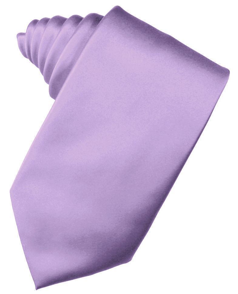Luxury Satin Necktie Self Tie - Wisteria - corbata Caballero