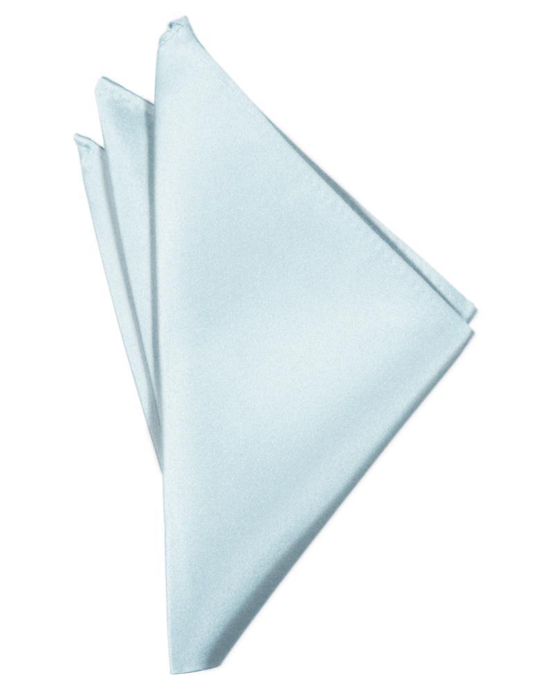 Luxury Satin Pocket Square - Light Blue - Pañuelo Caballero