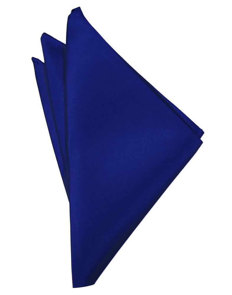 Luxury Satin Pocket Square - Royal Blue - Pañuelo Caballero