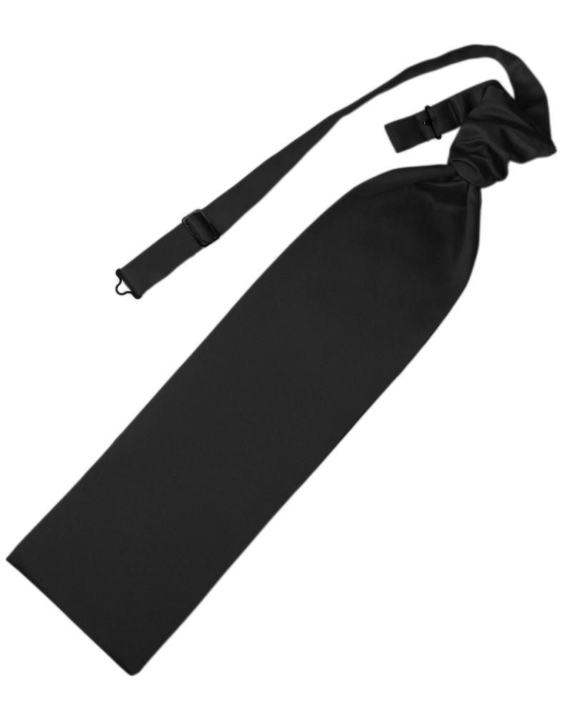 Luxury Satin Sharpei - Black - corbata Caballero