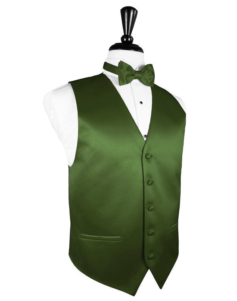 Luxury Satin Tuxedo Vest 3 - XS / Clover - Chaleco Caballero