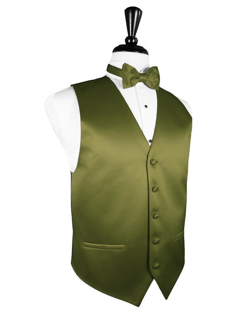 Luxury Satin Tuxedo Vest 6 - XS / Moss - Chaleco Caballero