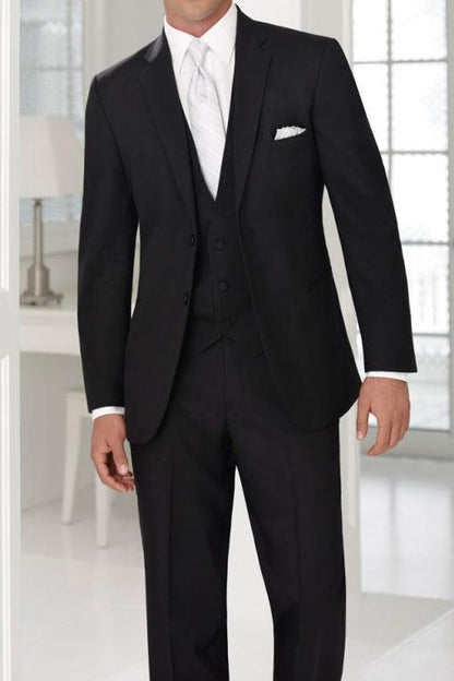 Madison Black Suit Jacket Notch (Separates) - 34S / Modern -