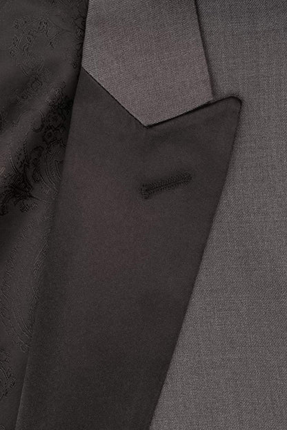Milan Steel Grey Tuxedo Jacket Peak (Separates) - Venta 