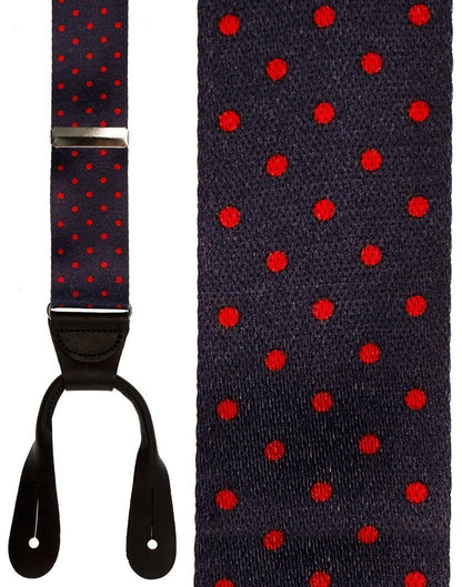 "Manhattan" Dots Suspenders 1.5"Width