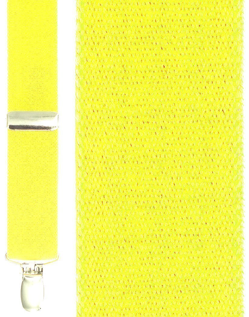 Neon Suspenders 1.125 Width - Yellow - Tirantes Caballero