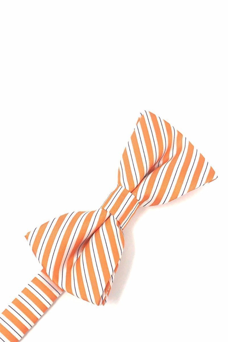 Newton Stripe Bow Tie - Orange - corbatin caballero