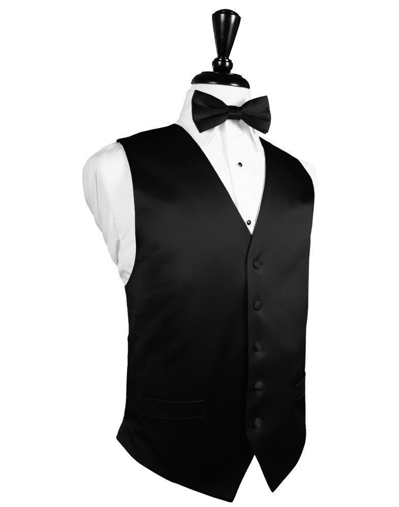 Noble Silk Tuxedo Vest - XS / Black - Chaleco Caballero