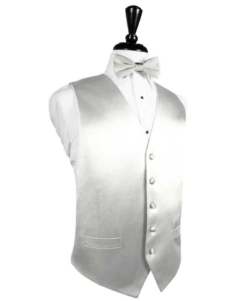 Noble Silk Tuxedo Vest - XS / Ivory - Chaleco Caballero
