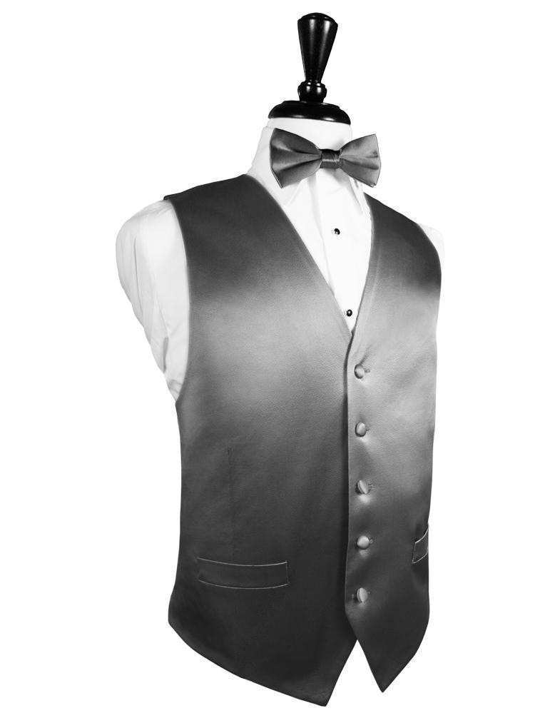 Noble Silk Tuxedo Vest - XS / Silver - Chaleco Caballero