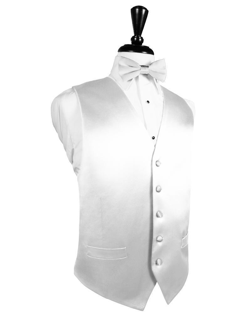 Noble Silk Tuxedo Vest - XS / White - Chaleco Caballero