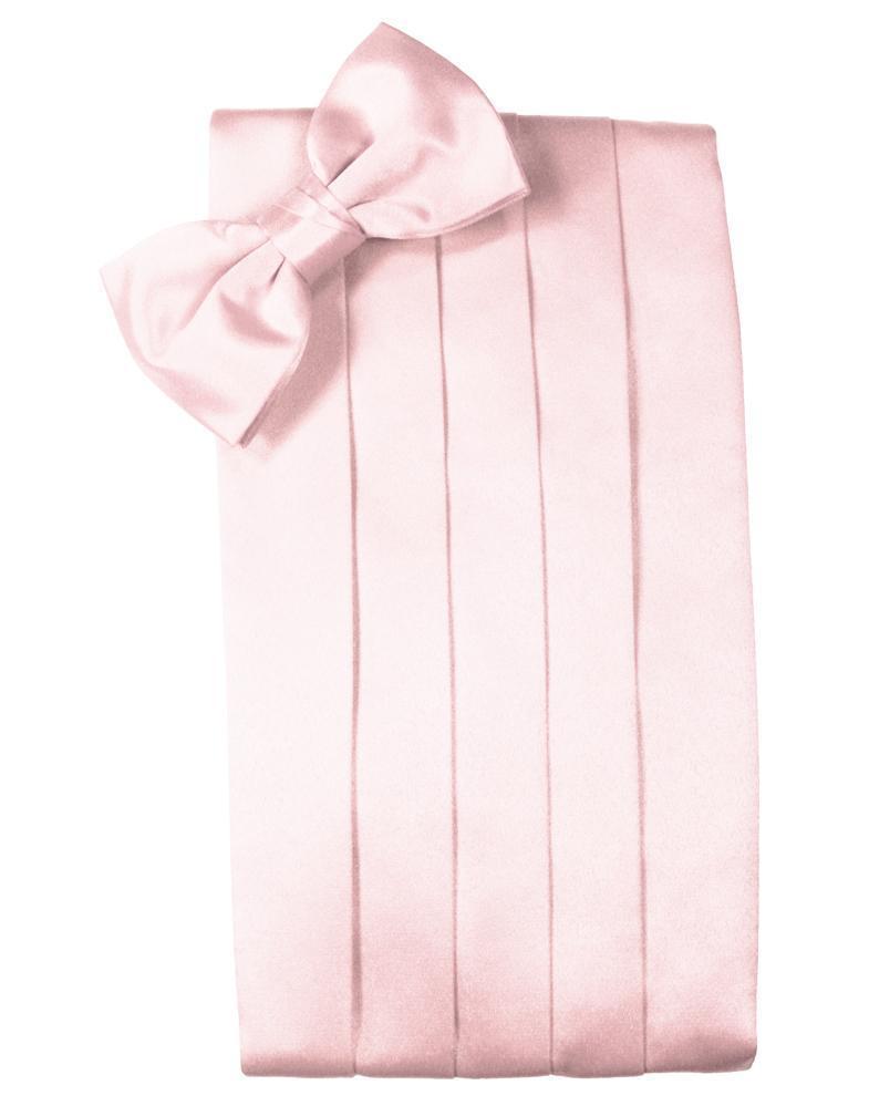 Set Luxury Satin Cummerbund & Bow Tie - Pink - Faja 
