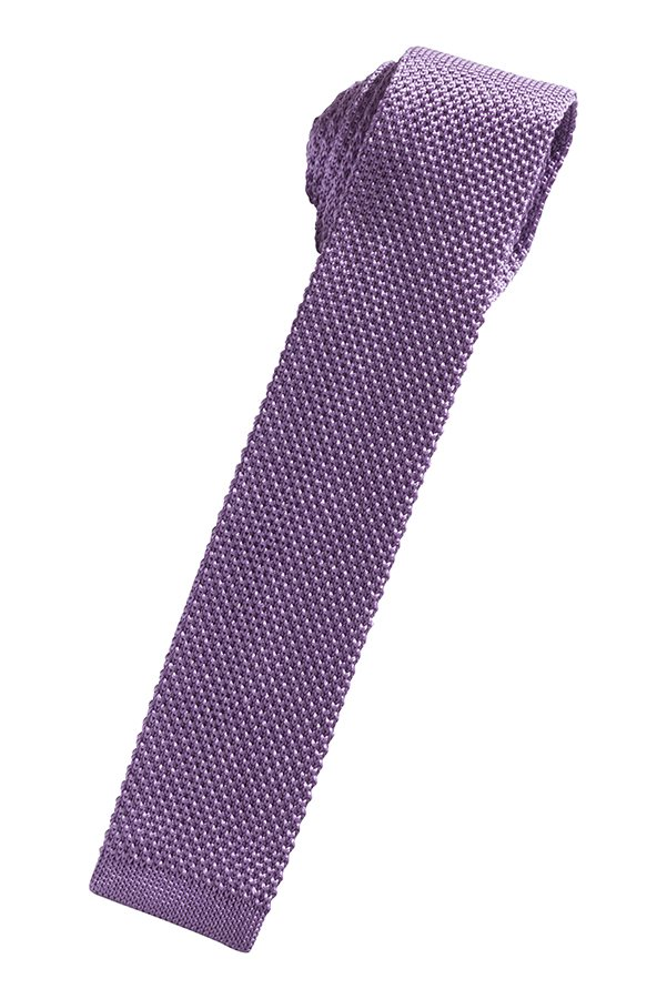 Silk Knit Necktie - Wisteria - corbata Caballero