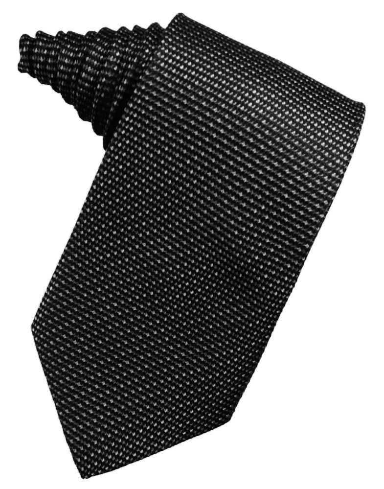 Silk Weave Necktie - Asphalt - corbata Caballero