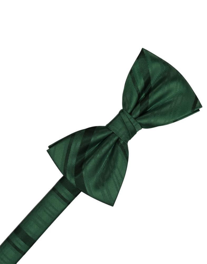 Striped Satin Bow Tie - Holly - corbatin caballero