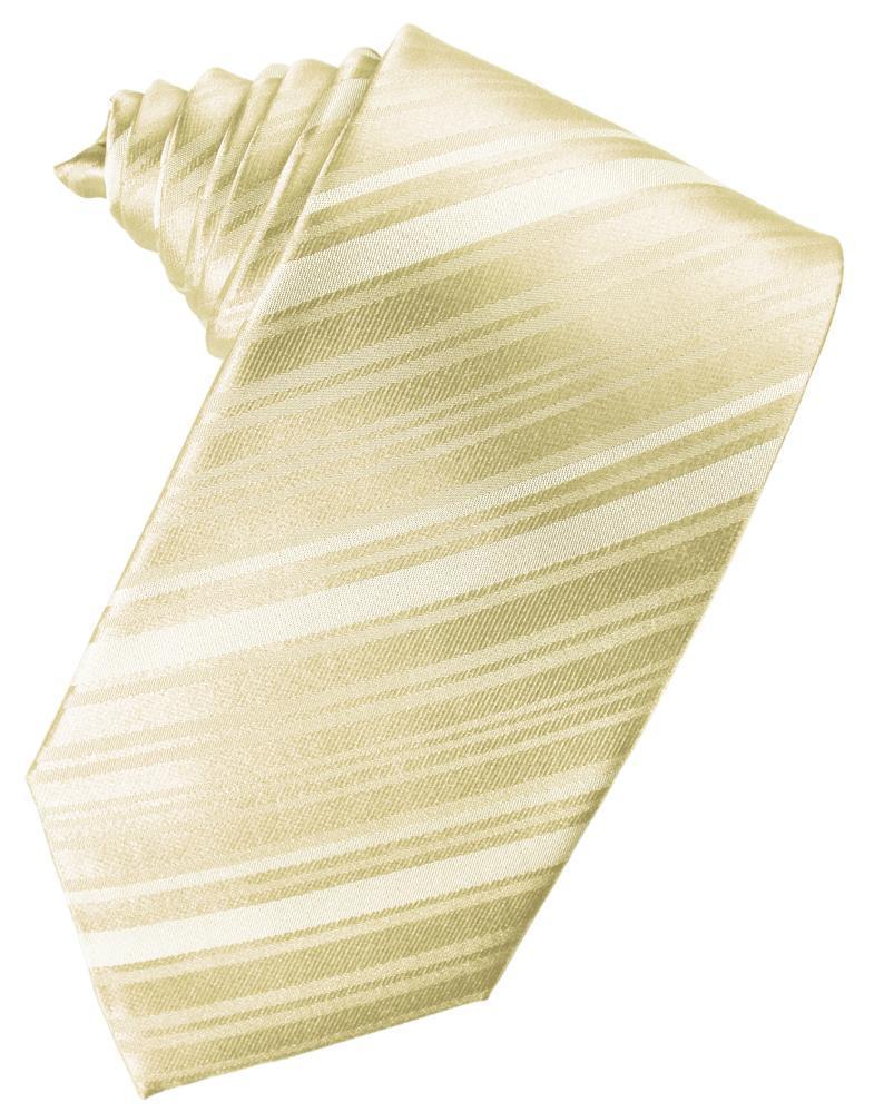 Striped Silk Necktie - Bamboo - corbata Caballero