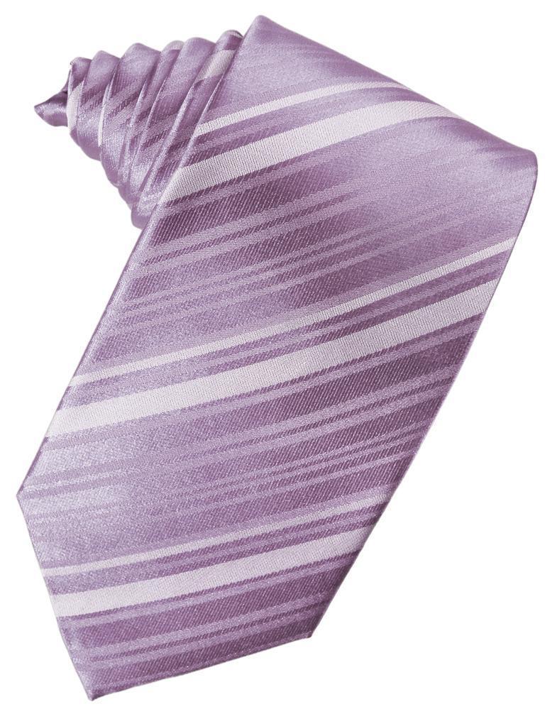Striped Silk Necktie - Heather - corbata Caballero