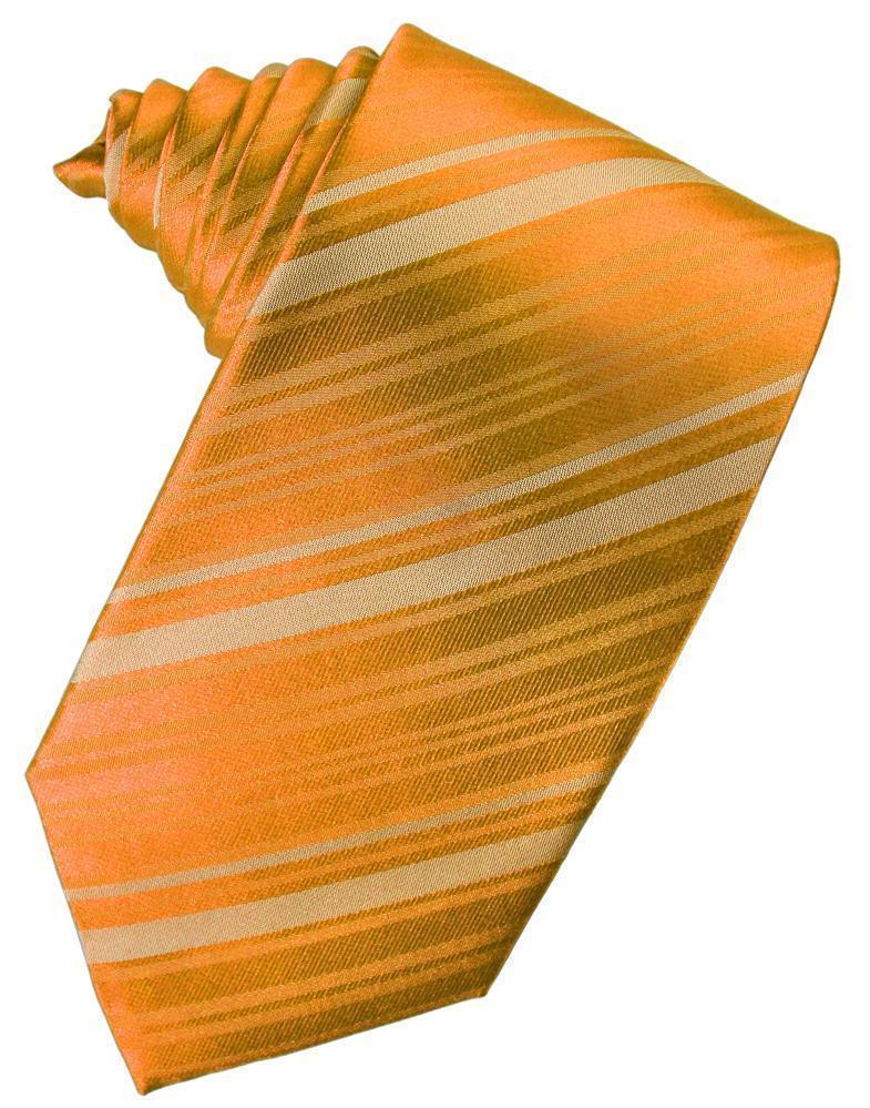 Striped Silk Necktie - Mandarin - corbata Caballero