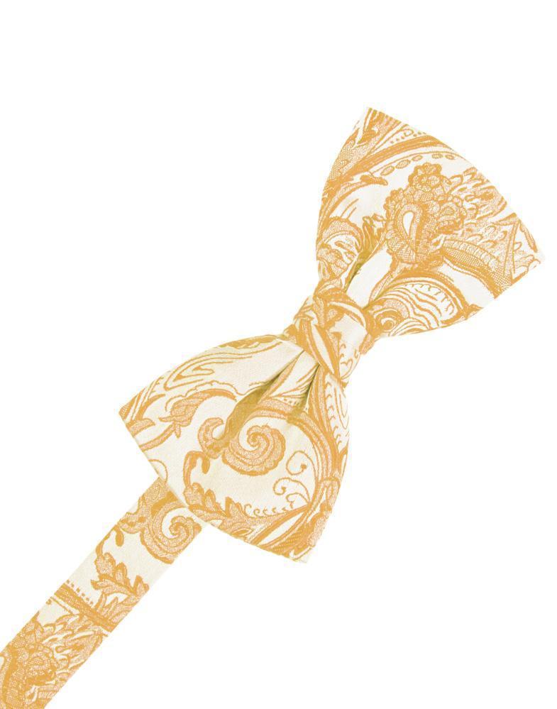 Tapestry Bow Tie - Apricot - corbatin caballero